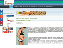 Tablet Screenshot of dietetique.com.fr